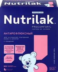 Смесь молочная NUTRILAK Антирефлюксный специализированная, с рождения, 350г