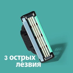 Кассеты сменные для бритья GILLETTE Mach3, 8шт