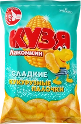 Палочки кукурузные КУЗЯ ЛАКОМКИН с сахарной пудрой, 140г