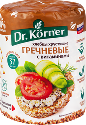 Хлебцы гречневые DR KORNER с витаминами, 100г