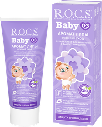 Изображение товара Зубная паста для малышей R.O.C.S. Нежный уход Аромат липы, 45г