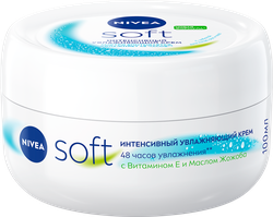 Крем NIVEA Soft интенсивный, увлажняющий с маслом жожоба и витамином Е, 100мл