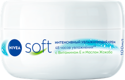 Крем NIVEA Soft интенсивный, увлажняющий с маслом жожоба и витамином Е, 100мл