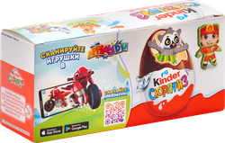 Яйцо шоколадное KINDER Сюрприз из молочного шоколада с игрушкой, 60г