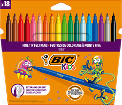 Фломастеры BIC Kids Visa, 18шт