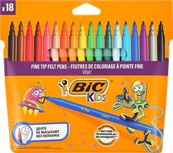 Фломастеры BIC Виза 880, 18 цветов Арт. 829009/888681