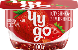 Десерт творожный ЧУДО Творожок взбитый двухслойный Клубника, земляника 4%, без змж, 100г