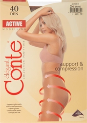 Колготки женские CONTE Active 40 den bronz 2