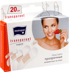 Пластыри MATOPAT Transparent, 20шт