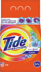Изображение товара Стиральный порошок для цветного белья TIDE Аквапудра Color Аромат Lenor, автомат, 3кг
