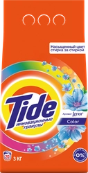 Стиральный порошок для цветного белья TIDE Аквапудра Color Аромат Lenor, автомат, 3кг