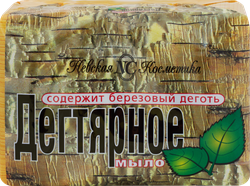 Туалетное мыло НЕВСКАЯ КОСМЕТИКА Дегтярное, с березовым дегтем, 4шт
