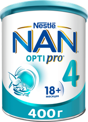 Изображение товара Молочко детское для роста, иммунитета и развития мозга NAN 4 Optipro, с 18 месяцев, 400г