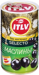 Маслины без косточки ITLV Selecto черные, 350г