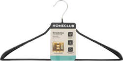 Вешалка для верхней одежды HOMECLUB 43см, металл, ПВХ Арт. MHS204