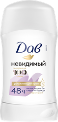 Дезодорант-антиперспирант стик женский ДАВ Невидимый, 40г