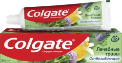 Зубная паста COLGATE Лечебные травы отбеливающая с натуральными ингредиентами для здоровья зубов и десен и белоснежной улыбки, 100мл