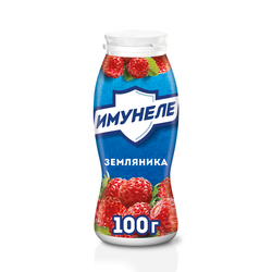 Напиток кисломолочный ИМУНЕЛЕ Земляника 1,2%, без змж, 100г
