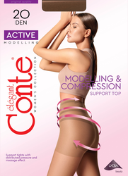 Изображение товара Колготки женские CONTE Active 20 den bronz 3