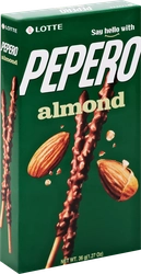 Соломка LOTTE Almond Pepero в шоколадной глазури с миндалем, 36г