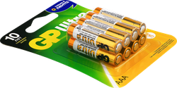 Элемент питания GP Ultra 24AU/LNT-2CR8 96/768 AAA, 8шт
