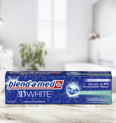 Зубная паста BLEND-A-MED 3D White Нежная мята, 100мл