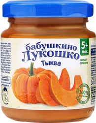 Пюре овощное БАБУШКИНО ЛУКОШКО Тыква, с 5 месяцев, 100г
