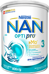 Изображение товара Молочко детское для роста, иммунитета и развития мозга NAN 3 Optipro, с 12 месяцев, 800г