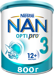 Изображение товара Молочко детское для роста, иммунитета и развития мозга NAN 3 Optipro, с 12 месяцев, 800г