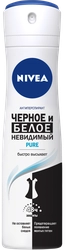 Дезодорант-антиперспирант спрей NIVEA Pure Черное и Белое Невидимая защита, 150мл