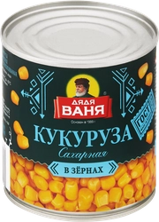 Кукуруза ДЯДЯ ВАНЯ сладкая, 340г