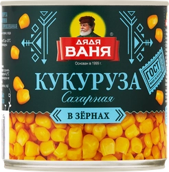 Кукуруза ДЯДЯ ВАНЯ сладкая, 340г