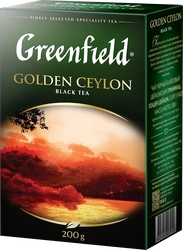 Чай черный GREENFIELD Golden Ceylon листовой, 200г