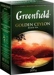 Чай черный GREENFIELD Golden Ceylon листовой, 200г