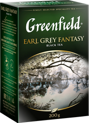 Чай черный GREENFIELD Earl Grey Fantasy с ароматом бергамота листовой, 200г