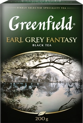 Чай черный GREENFIELD Earl Grey Fantasy с ароматом бергамота листовой, 200г