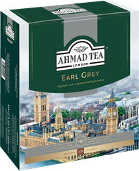 Чай черный AHMAD TEA Tea Earl Grey с бергамотом байховый, 100пак