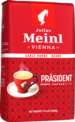 Кофе зерновой JULIUS MEINL Prasident натуральный жареный, 500г