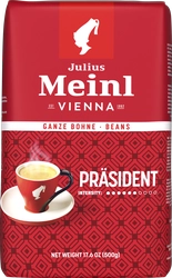 Кофе зерновой JULIUS MEINL Prasident натуральный жареный, 500г