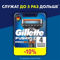 Кассеты сменные для бритья GILLETTE Fusion5 ProGlide, 4шт