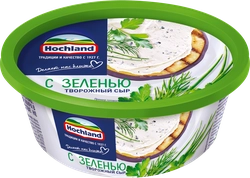 Сыр творожный HOCHLAND с зеленью 60%, без змж, 140г