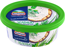 Сыр творожный HOCHLAND с зеленью 60%, без змж, 140г