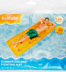 Матрас надувной для плавания BESTWAY 188х71см, с ремкомплектом, цвета в ассортименте, Арт. 43014