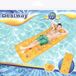 Матрас надувной для плавания BESTWAY 188х71см, с ремкомплектом, цвета в ассортименте, Арт. 43014