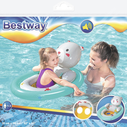 Круг для плавания надувной BESTWAY Животные 81х56см, с сиденьем, Арт.  34058/34180