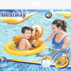 Круг для плавания надувной BESTWAY Животные 81х56см, с сиденьем, Арт.  34058/34180