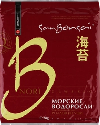 Морские водоросли для суши SANBONSAI Нори, 28г