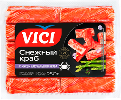 Изображение товара Крабовые палочки VICI с мясом натурального краба, 250г