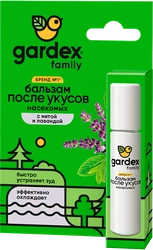 Бальзам роликовый GARDEX Family с мятой и лавандой, после укусов насекомых, 7мл