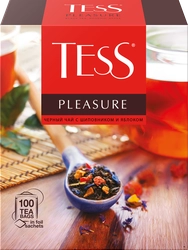 Чай черный TESS Pleasure с добавками, 100пак